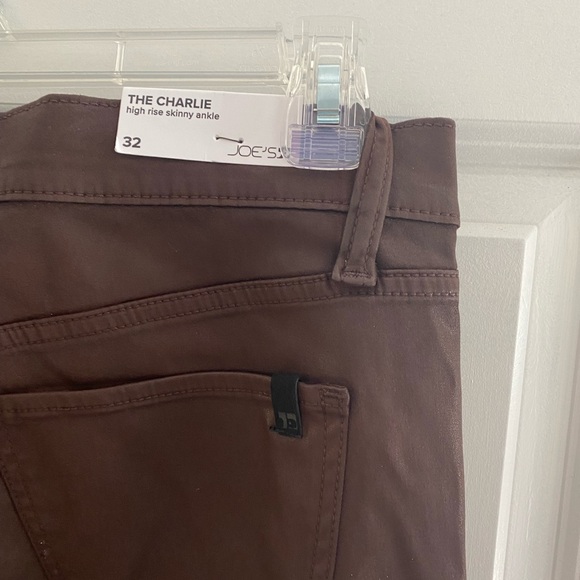 Joe's Jeans The Charlie High Rise Coated Ankle Skinny Jeans in Vineyard size 32 - Picture 4 of 7